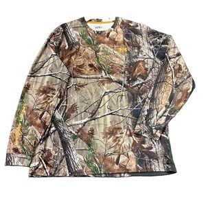 Under Armour Realtree Camo Shirt Mens XL Long Sleeve Hunting Outdoor Performance